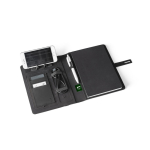 Portablocco con logo A5 caricatore wireless e tasca smartphone Charger color nero settima vista