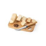 Set tagliere con logo con coltello da formaggio Gruyere color naturale quarta vista