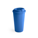 Bicchieri take away doppia parete con tappo a scorrimento 500ml Large color blu reale