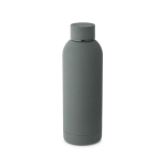 Bottiglia termica in acciaio inossidabile con logo da 500ml Spring color grigio scuro