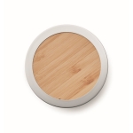 Thermos a doppia parete con infusore in acciaio 350ml Bamboo Tea color legno quinta vista