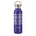 Borraccia termica personalizzata con manico da 750ml Clip Med color blu vista principale