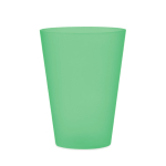 Bicchieri di plastica riutilizzabili con logo per eventi 300ml Festival color verde trasparente
