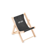 Supporti per cellulari personalizzati sdraio da tavolo DeckChair color nero vista area di stampa