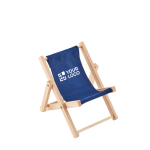 Supporti per cellulari personalizzati sdraio da tavolo DeckChair color blu vista area di stampa
