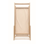 Sdraia da spiaggia in legno personalizzabile realizzata in UE Relax color beige quinta vista