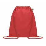 Sacca coulisse tanti colori cotone biologico 140 g/m² Pigment Natural color rosso
