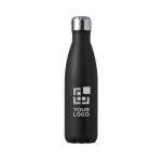 Borraccia Inox City 750ml color nero vista area di stampa