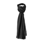 Foulard con logo disegno spina di pesce certificata OEKO TEX Colors color nero