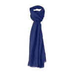 Foulard con logo disegno spina di pesce certificata OEKO TEX Colors color blu