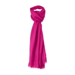 Foulard con logo disegno spina di pesce certificata OEKO TEX Colors color fucsia prima vista