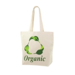 Shopper in cotone biologico personalizzate 230 g/m² Organic Fresh color beige immagine con logo