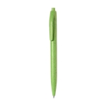 Economiche biro ecologiche personalizzabili inchiostro blu Fiber color verde