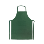 Grembiule promozionale in poliestere twill da 200gr/m² senza tasche color verde