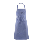Grembiuli in cotone riciclato con tasca frontale EcoNature color blu immagine con logo