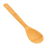 Mestolo da cucina personalizzabile in legno di bambù naturale color legno