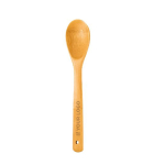 Mestolo da cucina personalizzabile in legno di bambù naturale vista area di stampa