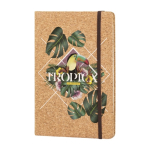 Taccuini con elastico A5 pagine a righe copertina sughero Basic Cork immagine con logo