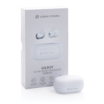 Auriculari della Urban Vitamin con cancellazione del rumore Gilroy color bianco vista con scatola