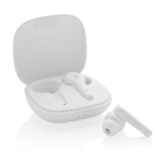 Auriculari wireless con logo di qualità con classificazione IPX4 Byron color bianco terza vista