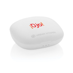 Auriculari wireless con logo di qualità con classificazione IPX4 Byron color bianco vista con logo