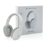 Cuffie pieghevoli della Urban Vitamin comode da indossare Belmont color bianco vista con scatola
