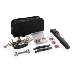 Kit riparazione bici multiattrezzo in custodia promozionale Pro color nero