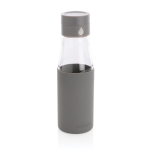 Bottiglia con monitoraggio dell'idratazione 600ml Crystal Ukiyo color grigio