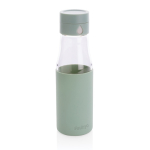 Bottiglia con monitoraggio dell'idratazione 600ml Crystal Ukiyo color verde menta