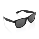 Occhiali da sole pubblicitari riciclati lenti fumè UV400 Greeny color nero quinta vista