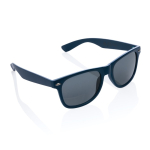 Occhiali da sole pubblicitari riciclati lenti fumè UV400 Greeny color blu mare quinta vista