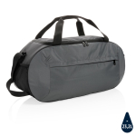 Borsone personalizzato da palestra con tasca frontale con zip Impact color grigio scuro