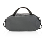 Borsone personalizzato da palestra con tasca frontale con zip Impact color grigio scuro quarta vista