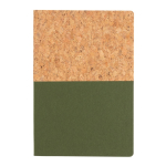 Quaderni promozionali A5 copertina sughero carta riciclata Greeny color verde terza vista