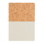 Quaderni promozionali A5 copertina sughero carta riciclata Greeny color naturale terza vista