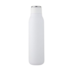 Borracce promozionali con anello in metallo nel tappo da 600ml Fancy color bianco seconda vista frontale
