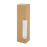 Borracce personalizzate in plastica riciclata 650ml RPET Nature color trasparente seconda vista con scatola