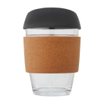 Bicchiere tappo silicone parete singola 360ml Takeaway Cork Grip color nero seconda vista frontale