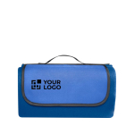 Coperta da picnic impermeabile con patta con maniglia Rpet Mountain vista area di stampa