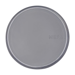 Contenitore alimenti promozionale 2 scomparti MEPAL Ellipse Breakfast color argento terza vista frontale