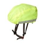Copri casco promozionale fluo per bici con fasce riflettenti Reflex color giallo fluorescente