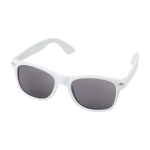 Occhiali da sole retrò sostenibili lenti UV400 RPET color bianco