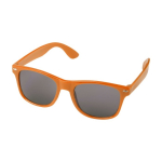 Occhiali da sole retrò sostenibili lenti UV400 RPET color arancione