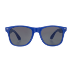 Occhiali da sole retrò sostenibili lenti UV400 RPET color blu reale seconda vista frontale