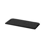 Tappetino per mouse pieghevole in RPET con caricatore wireless 10W color nero prima vista