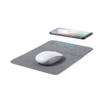 Tappetino per mouse pieghevole in RPET con caricatore wireless 10W quarta vista