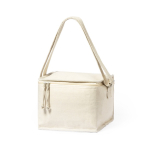 Borsa termica promozionale tasca frontale e tracolla Small Cotton color beige seconda vista