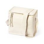 Borsa termica promozionale tasca frontale e tracolla Small Cotton color beige terza vista