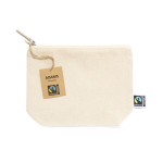 Pochette in cotone equosolidale da 180 gr/m² Thin FairTrade color naturale prima vista