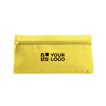 Astuccio con logo rettangolare in poliestere 600D Colors vista area di stampa